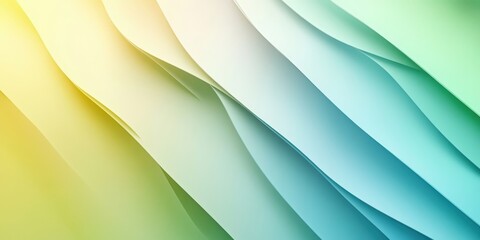 Light green and yellow geometric shapes forming a sharp and minimalistic