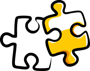 puzzle, icon doodle fill