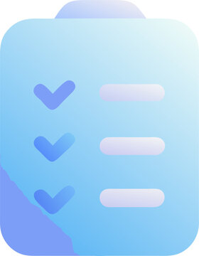 examen, icon colored shapes gradient