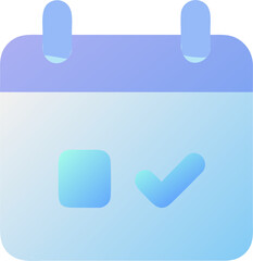 Obraz premium free schedule, icon colored shapes gradient