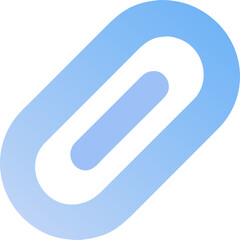 attachment, icon colored shapes gradient