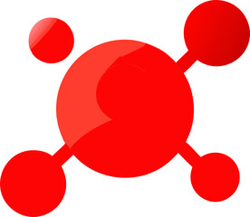 social media, icon colored shapes gradient