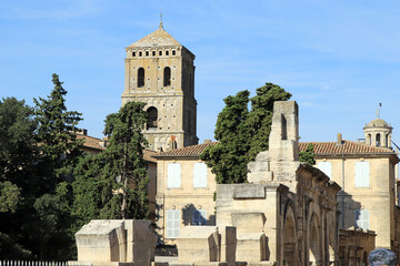 Roman ruins in Arles France
