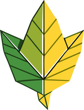 alloro creato con origami, icon