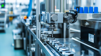 High-Tech Food Manufacturing Equipment in Operation