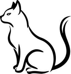 Naklejka premium cat, icon