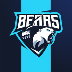 Bear attack sports logo