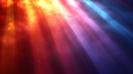 vibrant display of light rays passing through a prism, creating a mesmerizing spectrum of colors. The abstract composition symbolizes clarity, transformation, and the interconnectedness of energy and 