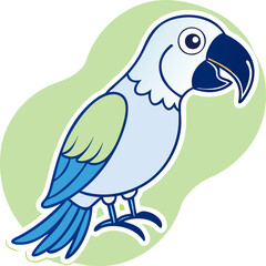 Fototapeta premium parrot, icon
