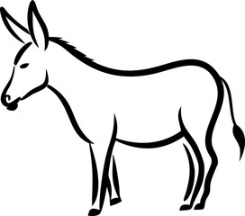 Fototapeta premium donkey, icon