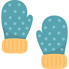 Winter Gloves Illustration