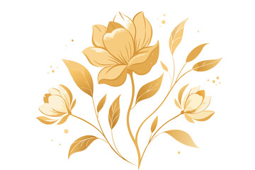 Seamless autumn leaves background with floral patterns and orange tones