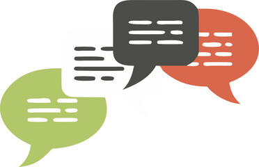 Obraz premium draw a text cloud to suggest a conversation or exchange of ideas, icon