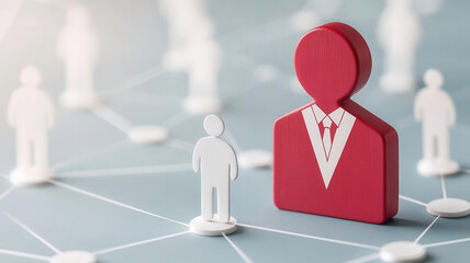 3D medical network map showing connections between different care providers, advanced healthcare system, global network,