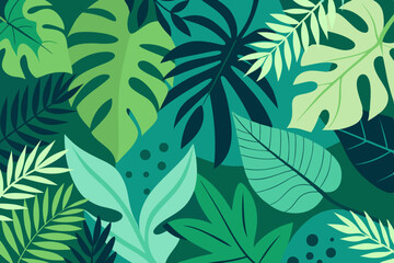 Fototapeta premium Seamless floral pattern with green olive leaves, perfect for vector wallpaper or textile design