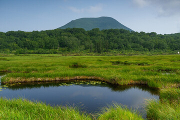 Obraz premium 北海道共和町 夏の神仙沼 北海道絶景観光