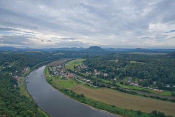 Saxony- View of the Elbe River