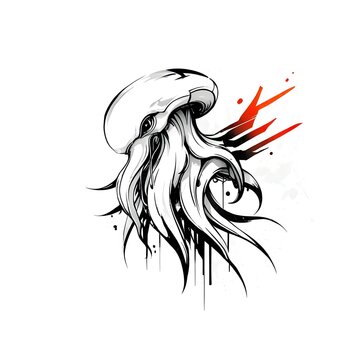 recommend clip art: Abstract Octopus Illustration