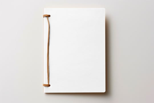 PNG notebook cover mockup, transparent design