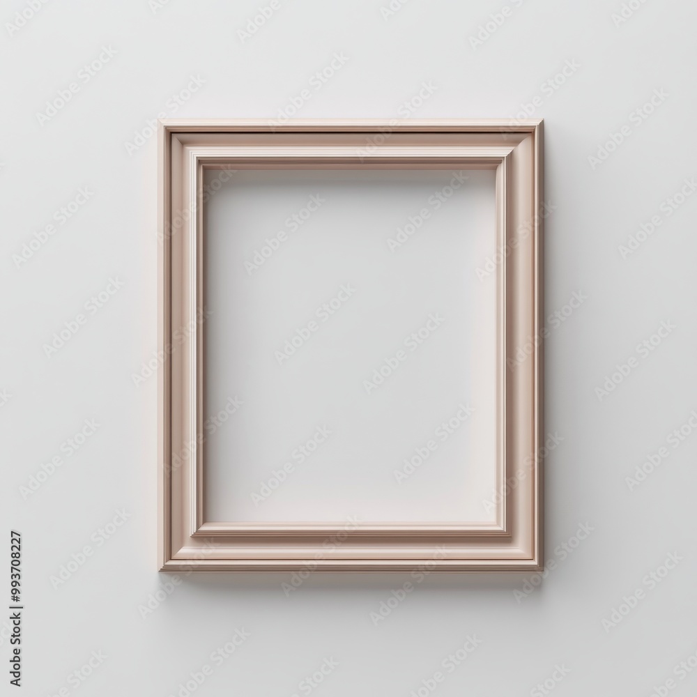 Poster minimalistic 3d frame mockup template for branding and advertisements on white background