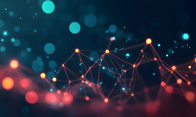 Futuristic Stock Market Chart with Glowing Data or Dynamic Financial Timeline for graphic background