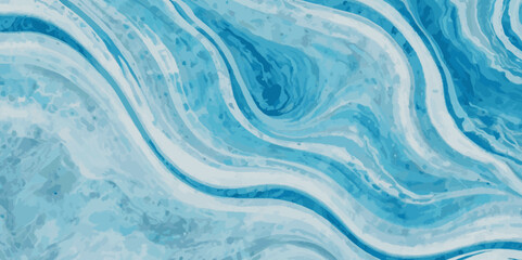 Obraz premium Vector abstract soft blue and silver print sea water and ocean marble texture background.