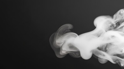 Thick Smoke Rising and Expanding in Slow Motion