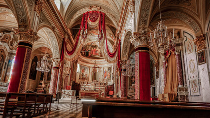 Fototapeta premium The church Divo Martino is a Roman Catholic church located in Portofino, Italy.