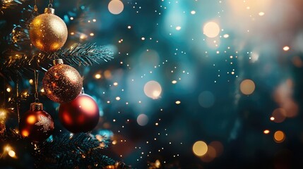 Merry Christmas holiday card background 