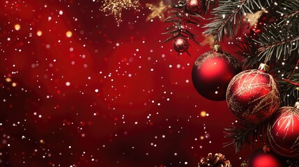 Merry Christmas holiday card background 