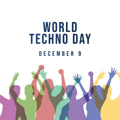 Techno Day vector design template good for celebration usage. Techno Day design. flat design. eps 10.