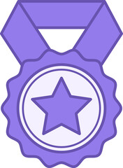 Colored Award Icon. Vector Icon. Best Brand, Best Reputation. Business and Shopping Concepts