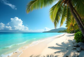 Tropical island beach in Punta Cana, Dominican Republic
