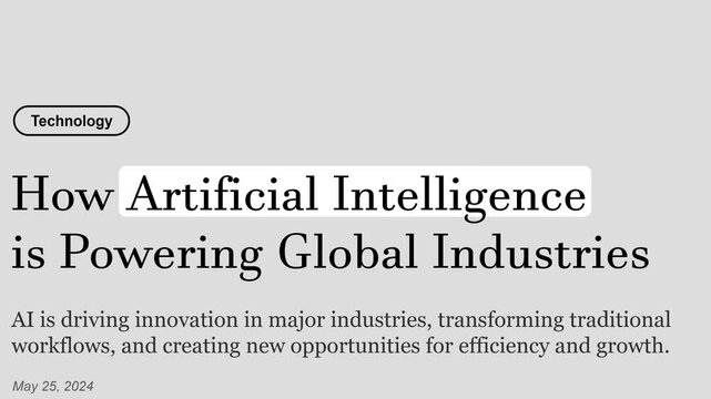 2024: Artificial Intelligence, Headlines Fast Sequence