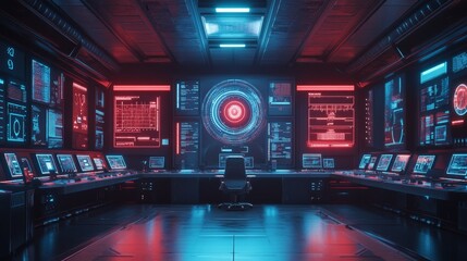 Futuristic Control Room.