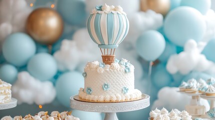 Hot Air Balloon Cake.