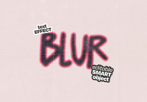 Graffiti Blur Text Effect