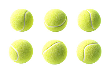 Tennis ball isolated on transparent background,3d render, Yellow Tennis ball,sports equipment,PNG file,tennis ball icon,Sport concept,green tennis ball set,Сlose-up of tennis ball, Ai
