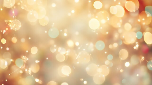 A dreamy cream background with bokeh and vibrant festival lights evokes joy and celebration.