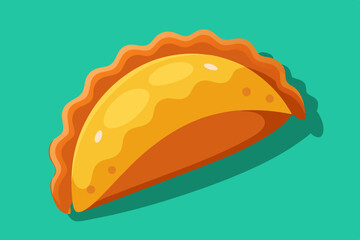Tasty empanada vector isolated illustration stock illustration