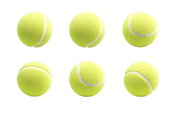 Tennis ball isolated on transparent background,3d render, Yellow Tennis ball,sports equipment,PNG file,tennis ball icon,Sport concept,green tennis ball set,Сlose-up of tennis ball, Ai