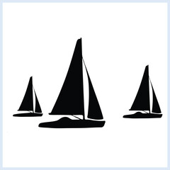 Sailboat silhouette