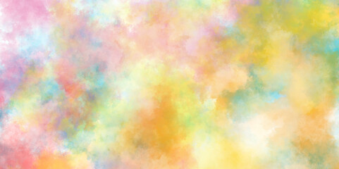 abstract watercolor background with pink and yellow color, Beautiful and light color colorful background. Soft pink watercolor background for your banner, poster, invitation and design.