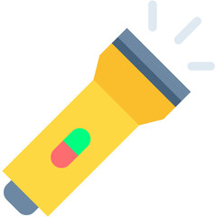 Flashlight, light, Tools and utensils, illumination Icon