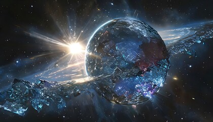 "Crystalline Planet Orbiting a Pulsar Star"
