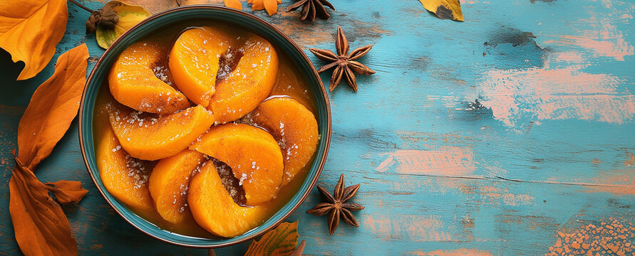 Calabaza en Tacha (Candied Pumpkin) A traditional dessert made by simmering pumpkin in a syrup of brown sugar, cinnamon, and sometimes orange zest. It's sweet and aromatic