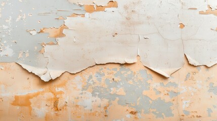 Peeling Layers of Vintage Plaster, textured surface revealing age and character, a harmonious blend of colors and depth, evoking nostalgia and the passage of time