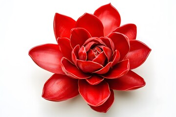 Red Lotus Flower Close-up