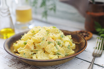 Traditional German dish potato salad