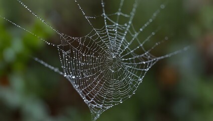 Another close-up of a cobweb.